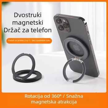 MagSafe magnetski držač za mobitel s prstenom od aluminijske legure, 360° okretni, univerzalno za mobilne telefone