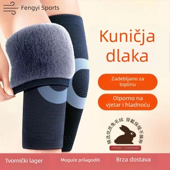 Flis podstavljena koljena jastučić za toplinu – unisex, za vožnju biciklom u jeseni i zimi, zaštita zglobova