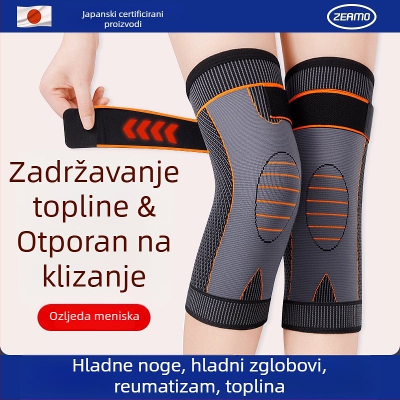 Navlaka za zagrijavanje koljena s Mugwort za odrasle, zaštita koljena, poliester vlakno, pogodna za košarku