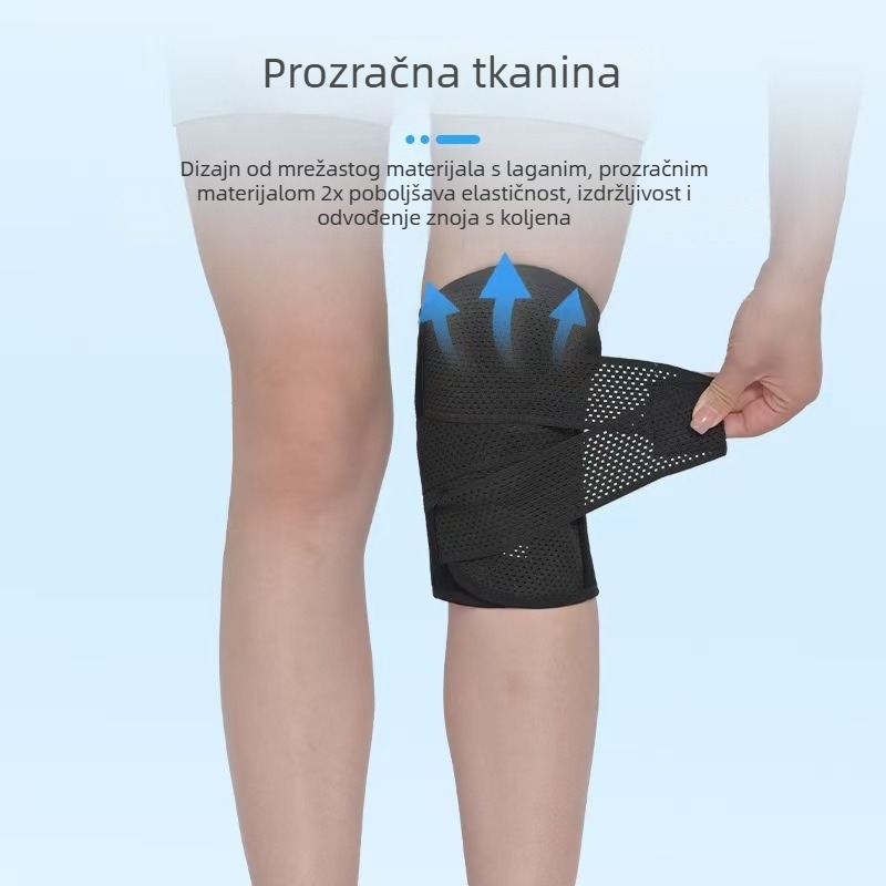 Laki, prilagodljivi sportski štitnici za koljena, zaštita meniska i patelle, pogodni za vožnju biciklom, planinarenje i košarku