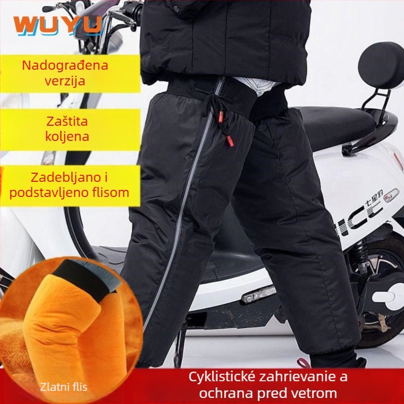 Zimski štitnici koljena s flis podstavom za vožnju biciklom, vodootporni i topli, unisex