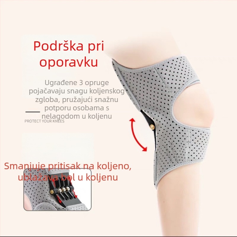 Zaštita koljena i pomoć pri rehabilitaciji nogu za starije osobe, podržava hodanje po stepenicama, stajanje i čučnjeve