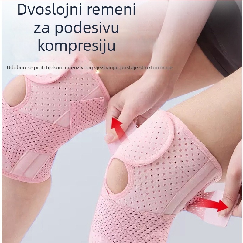 JEBERRY Druga Generacija Zglobne Podrške za Koljeno za Muškarce i Žene — Unisex Podrška za Oporavak od Ozljeda Koljena, Lagana (<100 g), Materijal: Poliester/Nylon, Za Badminton i Ostale Sportove