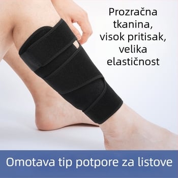 Spandex prozračna zaštita za listove s elastičnim Velcro zatvaračem, sportska zaštita za donji dio noge