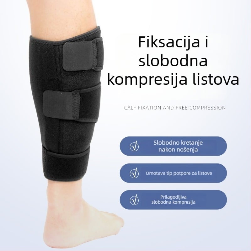 Spandex prozračna zaštita za listove s elastičnim Velcro zatvaračem, sportska zaštita za donji dio noge