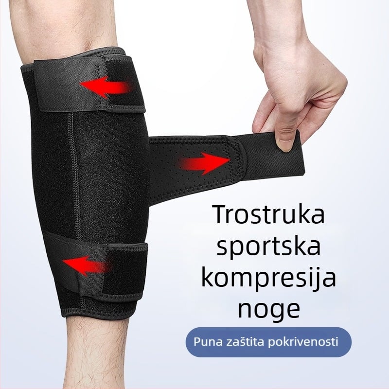 Spandex prozračna zaštita za listove s elastičnim Velcro zatvaračem, sportska zaštita za donji dio noge