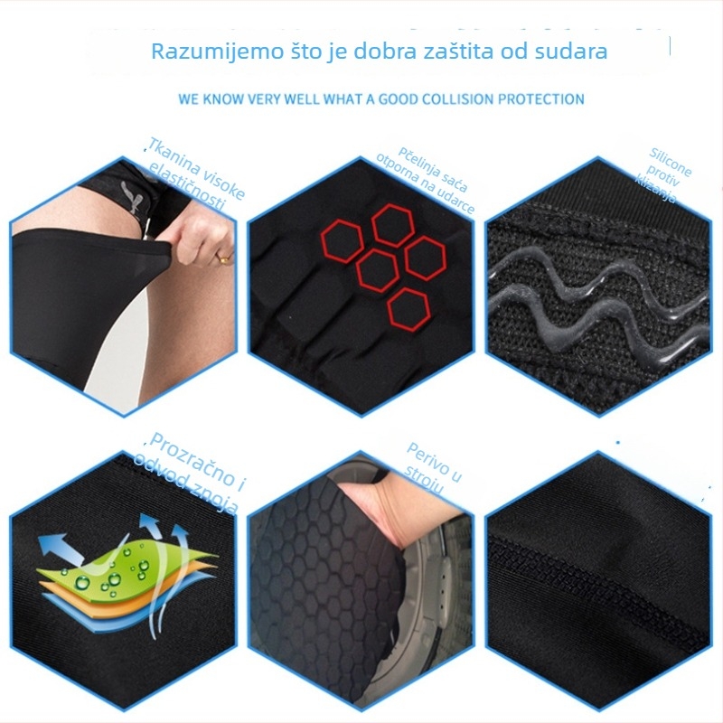 Košarkaški štitnik za koljeno – poliester materijal, univerzalno, zaštita koljena