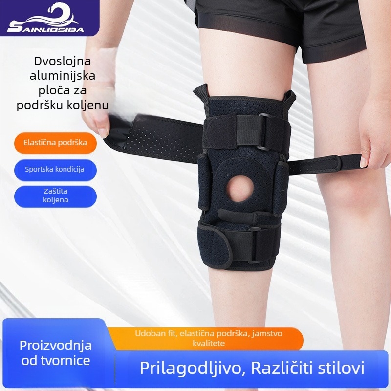 Koljena štitnici s četverostrukim oprugom, podesivi, najlon (za odrasle, planinarenje)