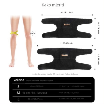 Zaštita koljena za ples i sport – topla, podesiva, unisex zaštita koljena s debelim pjenastim jastučićem za hip-hop, street dance i odbojku