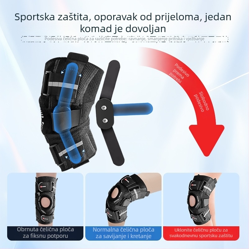 Medicinska koljena ortoza za ozljede meniskusa, ligamenata i patelle, podrška pri nakupljanju tekućine u zglobu, za visoko intenzivne sportove i oporavak