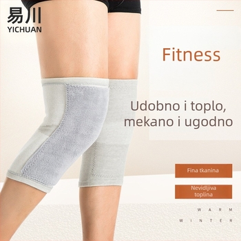 Jesensko-zimski topli protektori za koljena s fleece unutrašnjom podlogom, četverostruka elastičnost, debeli za zaštitu od hladnoće i odvlačenje vlage, sportski protektori za koljena