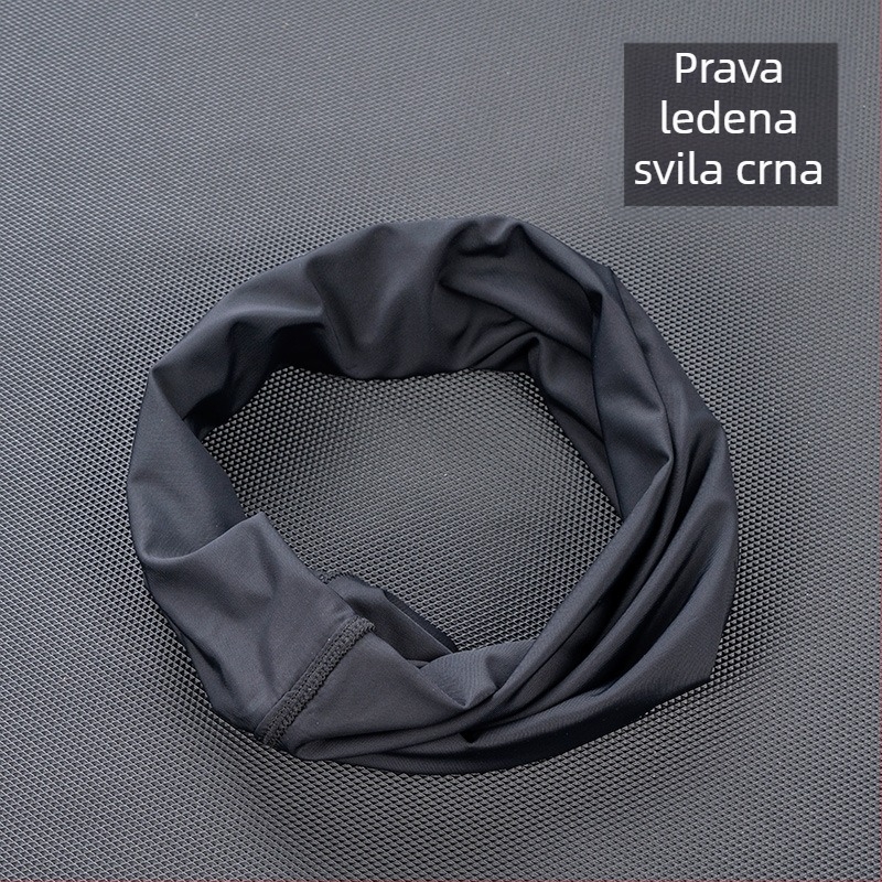 Ice Silk maska za lice s UV zaštitom za vanjske sportove, rashladni šal za glavu za ljetnu vožnju biciklom, zaštita od prašine
