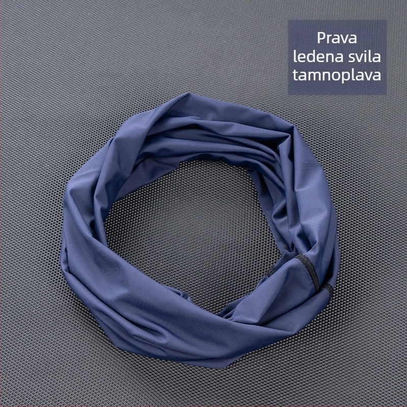 Ice Silk maska za lice s UV zaštitom za vanjske sportove, rashladni šal za glavu za ljetnu vožnju biciklom, zaštita od prašine