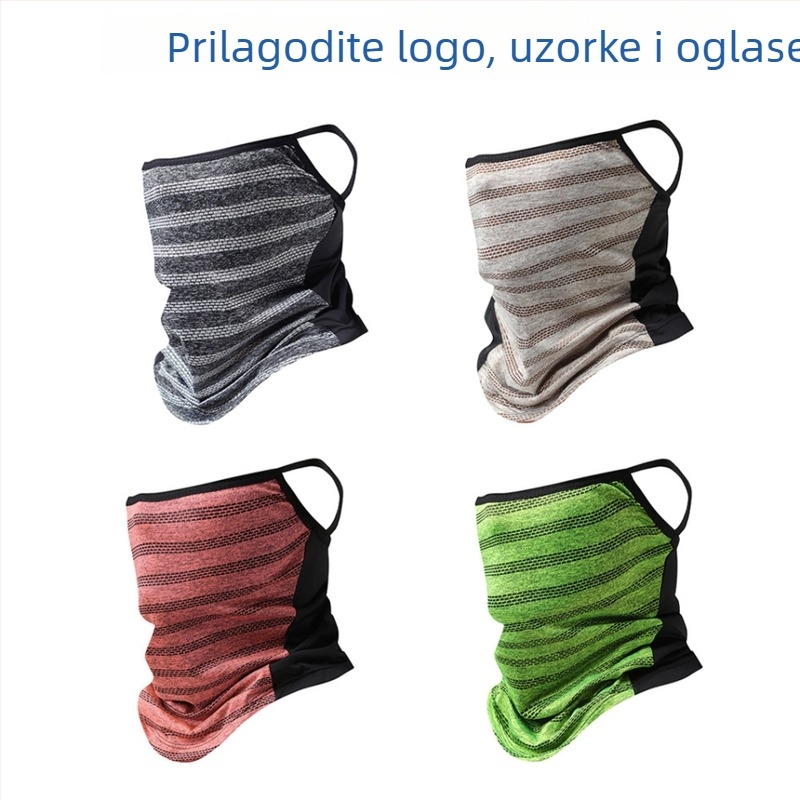 Sportska kapa-šal za glavu za outdoor, prozračni poliester, zaštita od sunca, unisex odrasli, prilagodljivo naručivanje