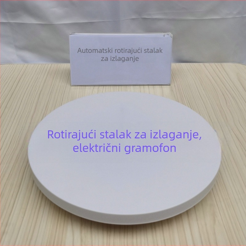 Električni okretni stalak za izlaganje nakita i figurica, automatski rotirajući stol za prijenos uživo i panoramsko snimanje videa