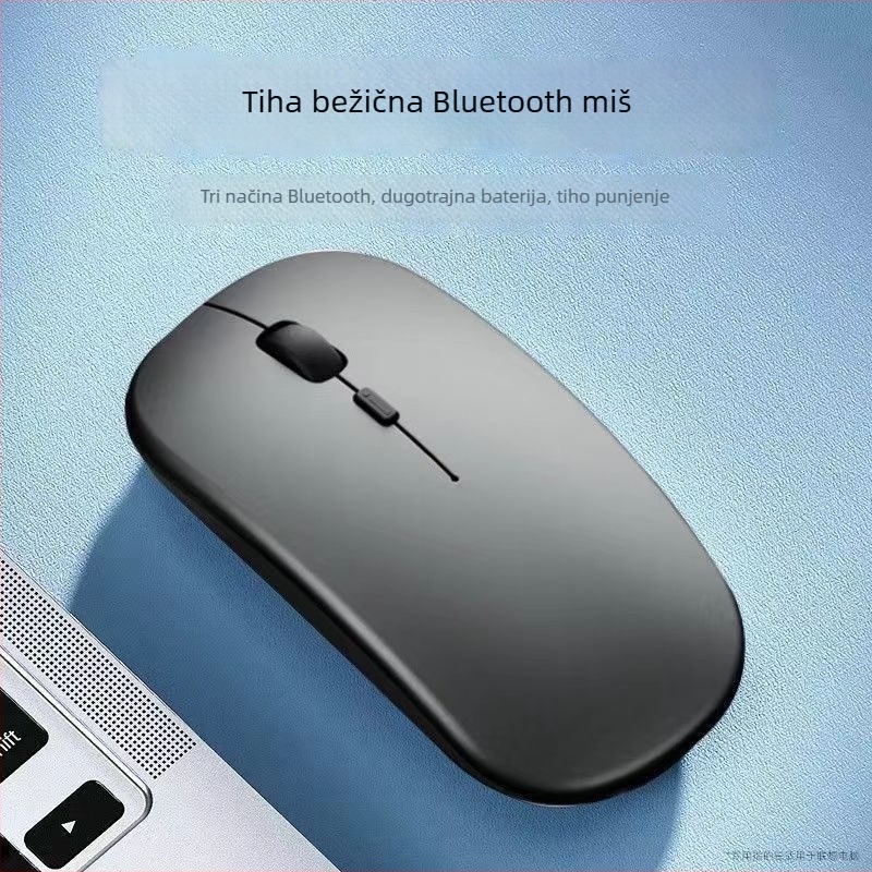 Optička miša - Dvostruki način Bluetooth + 2.4G, 1600 DPI, USB sučelje, Ergonomski dizajn