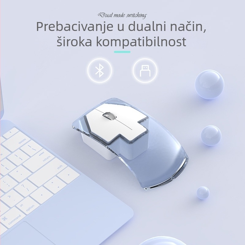 Bežična miška s dvostrukim režimom 2.4G/Bluetooth, 3 tipke, Bluetooth sučelje