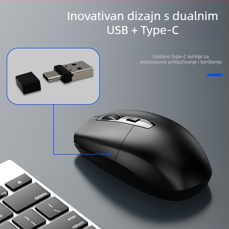 Bežična optička miša, 1200dpi, USB sučelje, 2.4GHz bežična veza, domet 10 m