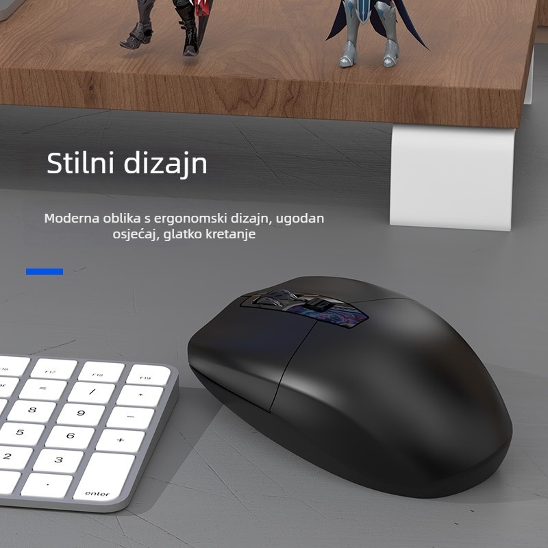 Bežična optička miša, 1200dpi, USB sučelje, 2.4GHz bežična veza, domet 10 m