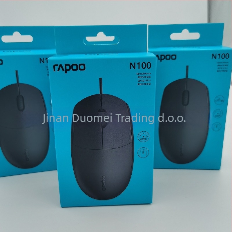 N100 žična optička miška – USB, 1000dpi, 2 tipke, ergonomska