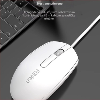 Fuller L109 žični optički miš, USB, 1600 dpi, 3 tipke, ergonomski, kabel 1 m
