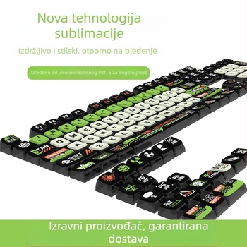 SA-profil kapica za mehaničku tipkovnicu (Model Mrhkbt05; PBT; Prozračna sa svih strana; Sublimacija)