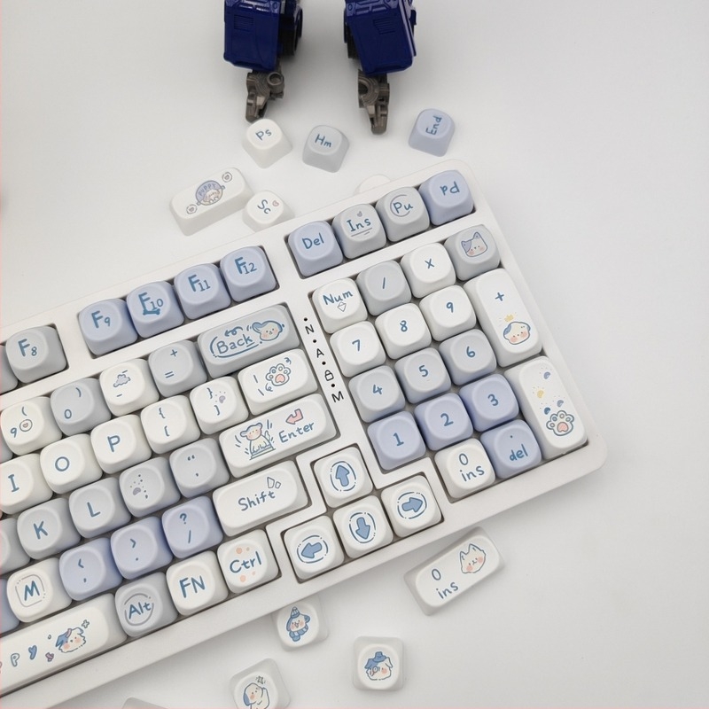 Personalizirani PBT set keycapova za mehaničku tipkovnicu, sublimacija, MOA visina, kompatibilan s 6.25U rasporedom i većinom tipkovnica