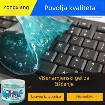 Gel za čišćenje od meke gume za auto – čišćenje zraka i tipkovnice, siguran za površine