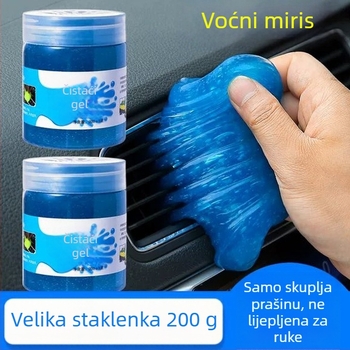 Gel za čišćenje od meke gume za auto – čišćenje zraka i tipkovnice, siguran za površine