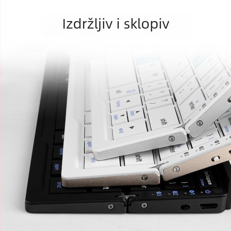 Bow sklopiva Bluetooth tipkovnica Hb199s za Apple iPad, Android i Xiaomi uređaje