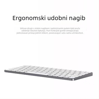 Bežična membranska tipkovnica s Type-C napajanjem za Apple/Android/Windows; uparivanje na 3 uređaja; 1 godina jamstva