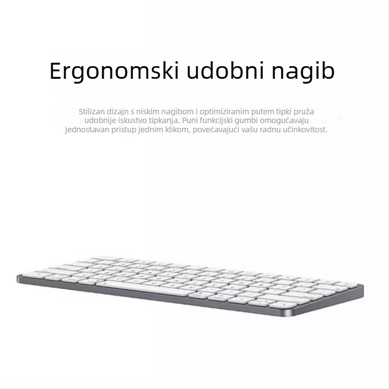 Bežična membranska tipkovnica s Type-C napajanjem za Apple/Android/Windows; uparivanje na 3 uređaja; 1 godina jamstva