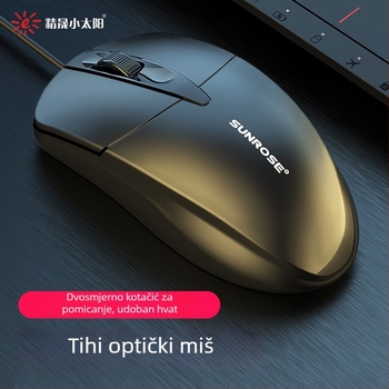 Jingsheng Small Sun 006 žično USB optičko miš, 1000dpi, 1,5 m kabel, za kućno uredsko korištenje i stolno računalo