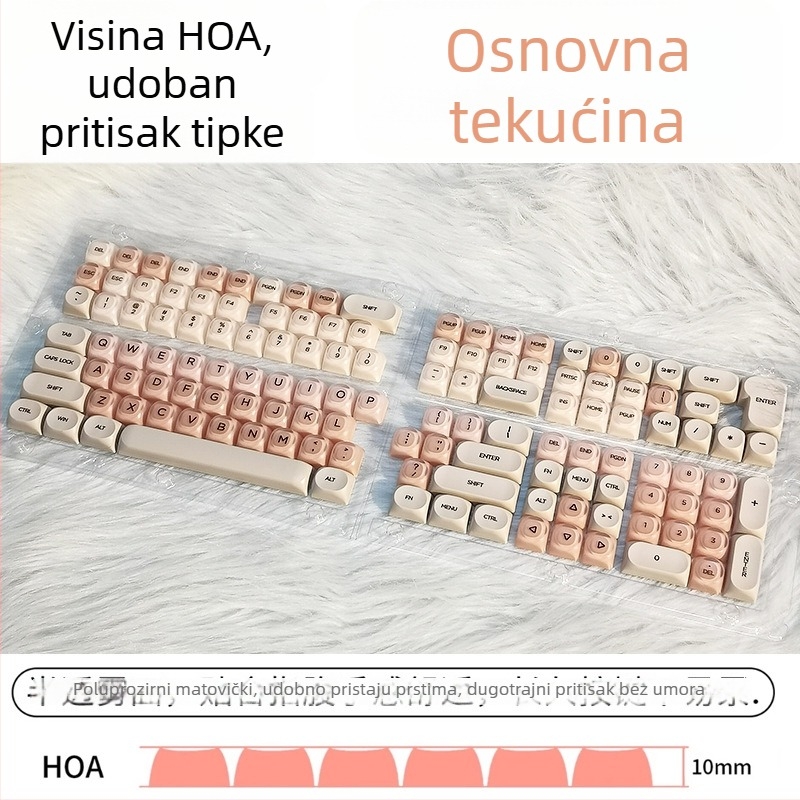 Keycaps za tipkovnicu s tekućim temeljem (mali komplet) – personalizirani, model: Liquid foundation keycaps (small complete set), materijal: 20225553378, težina: 200 g