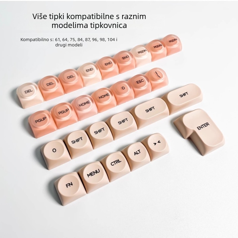 Keycaps za tipkovnicu s tekućim temeljem (mali komplet) – personalizirani, model: Liquid foundation keycaps (small complete set), materijal: 20225553378, težina: 200 g
