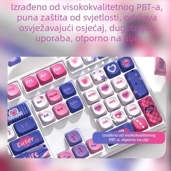 MOA tema set kapica za tipkovnicu - univerzalna kompatibilnost, PBT sublimacija, personalizirano, otporno na habanje, 1 godina garancije