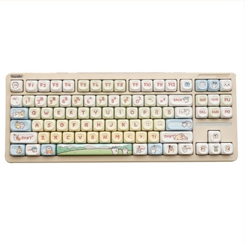 Usachi Xiaoba PBT 8-ključni set kapica za tipkovnicu, XDA profil, sublimacijsko ispisivanje, kompatibilno s 99% mehaničkih tipkovnica
