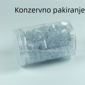 MDA profil set od 115 keycapova za mehaničke tipkovnice, PC materijal, potpuno prozirni, kompatibilni s Cross tipkovnicama