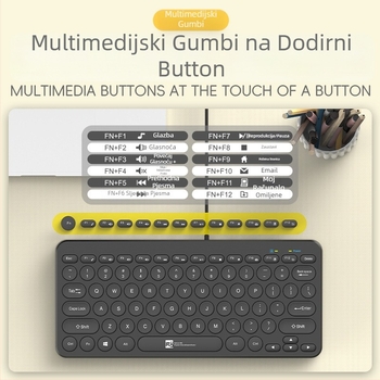 R8 žično USB tipkovnica s 78 tipkama (Model 1813)