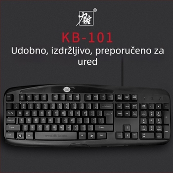 Lisheng KB-101A gaming tipkovnica, žičano USB/PS2 sučelje, vodootporna, bez pozadinskog osvjetljenja