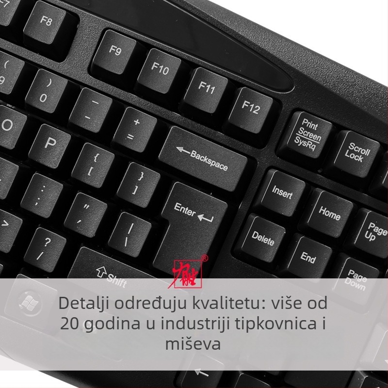 Lisheng KB-101A gaming tipkovnica, žičano USB/PS2 sučelje, vodootporna, bez pozadinskog osvjetljenja