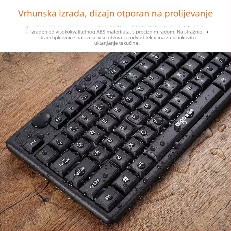 Patriot W921 kabelska USB membranska tipkovnica za desktop (107 tipki, silikon materijal, kompatibilan s desktopom)