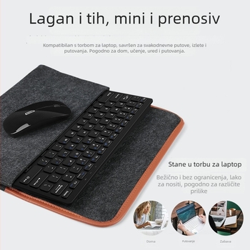 Bežični set tipkovnice i miša, 78 tipki, tiho djelovanje, ABS kućište, povezanost s jednim uređajem, napajanje baterijom
