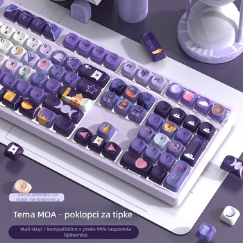 Moa keycap - Dream Castle boxed, PBT sublimacija, personalizirani keycap za univerzalne mehaničke tipkovnice