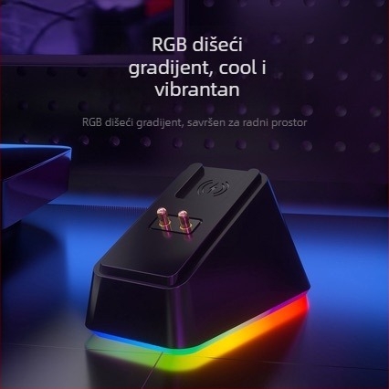 Bežična baza za punjenje miša – kompatibilna s Razer Naga V2, Logitech GPW, G502 i G703; model 5V500, USB kabel 1 m, lansirano 2019.