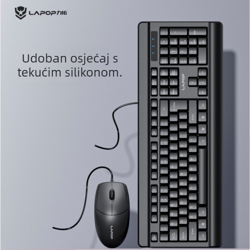 Rio tinto Žični set tipkovnice i miša — USB tipkovnica, USB miš, optički senzor