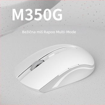 RAPOO M350G bežični miš – dvostruki način 2.4G + Bluetooth, tih optički senzor