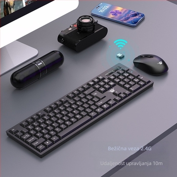 CS300 Bežični set tipkovnice i miša Double Flying Dragon — Bluetooth tipkovnica i miš, 1600dpi, ergonomski, vodootporan