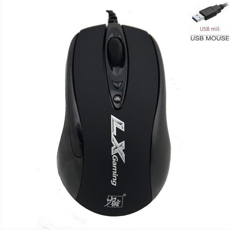 LX-305 optička miša, 1600 DPI, 2 tipke, USB žičana