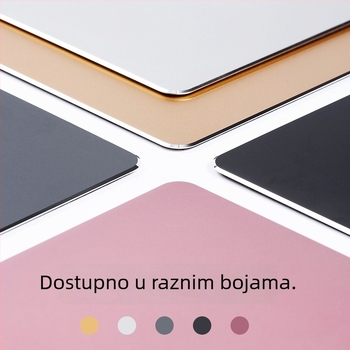 Dvostruka metalna podloga za miš od aluminijske legure, 220×180×2 mm, uredska veličina